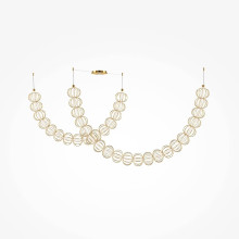Подвесной светодиодный светильник Maytoni Golden Cage MOD216PL-L55G3K