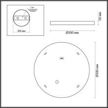 Настенно-потолочный светильник Odeon Light BERGI 5079/24L