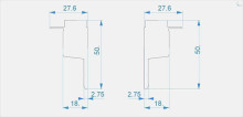 Заглушка Deko-Light End Cap H-EL-03-10 Set 2 pcs 979211