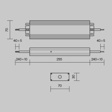 Блок питания Maytoni Magnetic track system 48V 200W IP67 4,16A PSL008-200W-48V-IP67