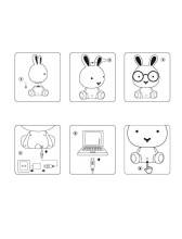 Настольная лампа Lucide Dodo Rabbit 71591/03/66