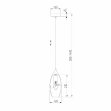 Подвесной светильник Eurosvet Lotus 50222/1 зеленый