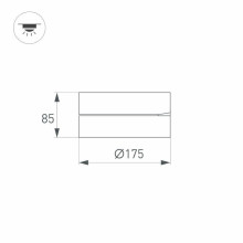 Потолочный светодиодный светильник Arlight SP-Rondo-Flap-R175-16W Day4000 028162