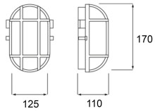 Уличный настенный светильник Deko-Light Syrma Oval Black 401012