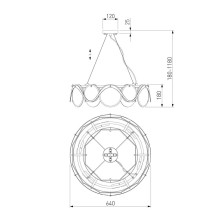 Подвесная люстра Bogates Galicia 353/6 Smart