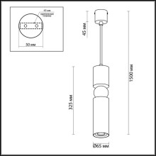 Подвесной светодиодный светильник Odeon Light L-vision Sakra 4075/5L